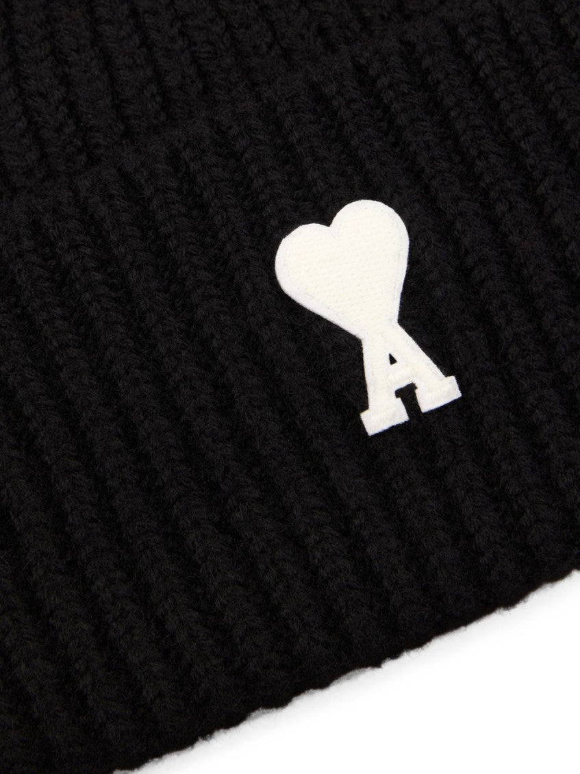 Black Logo Beanie Cap 2