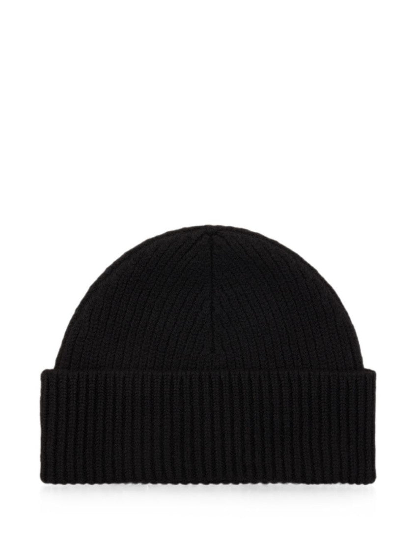 Black Logo Beanie Cap 3