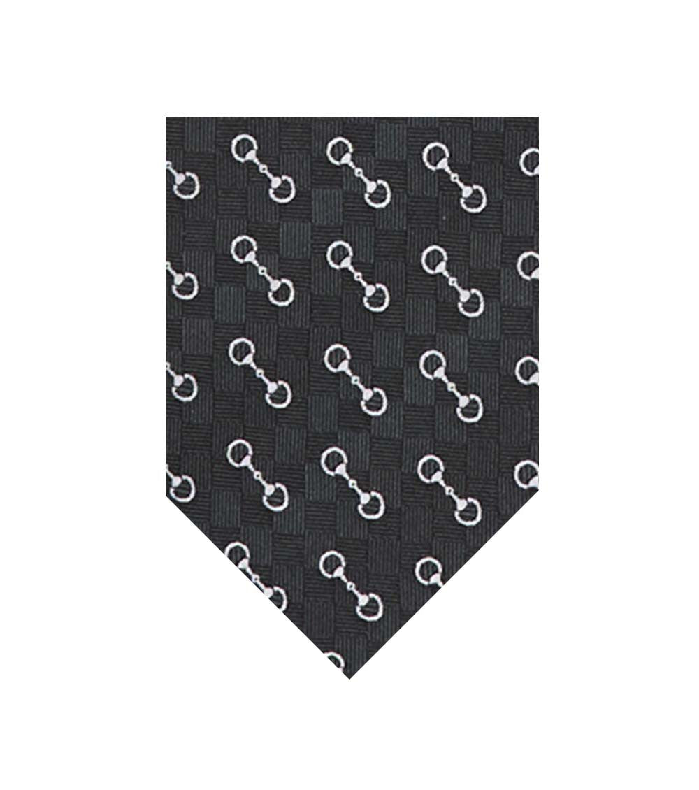 Black Horsebit Tie 1