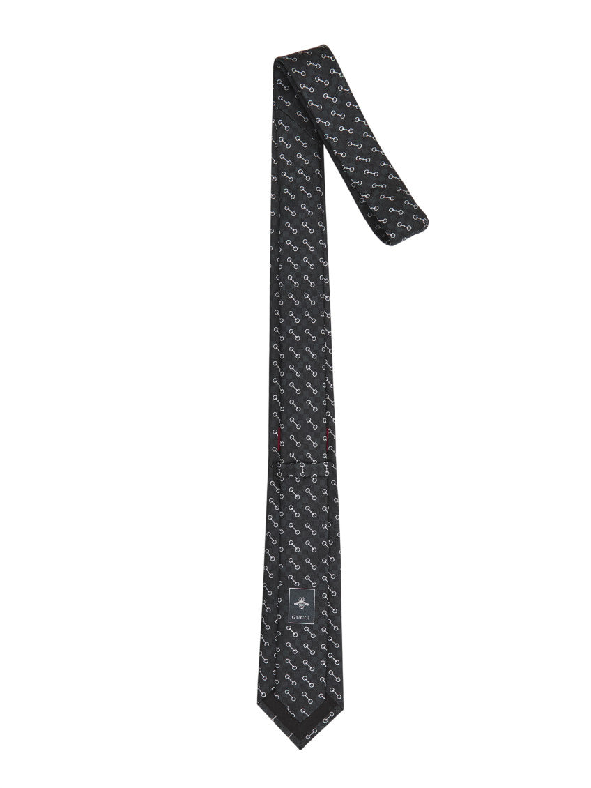 Black Horsebit Tie 3