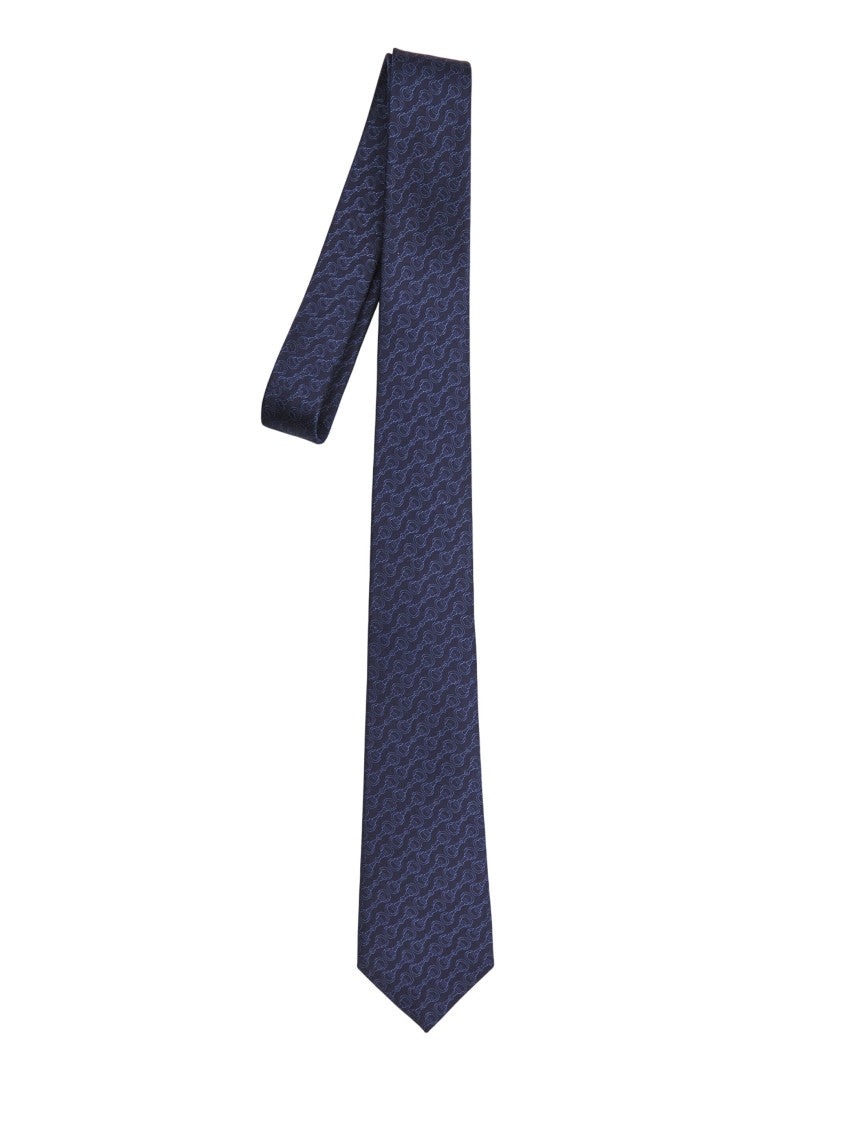Blue Horsebit Tie 2