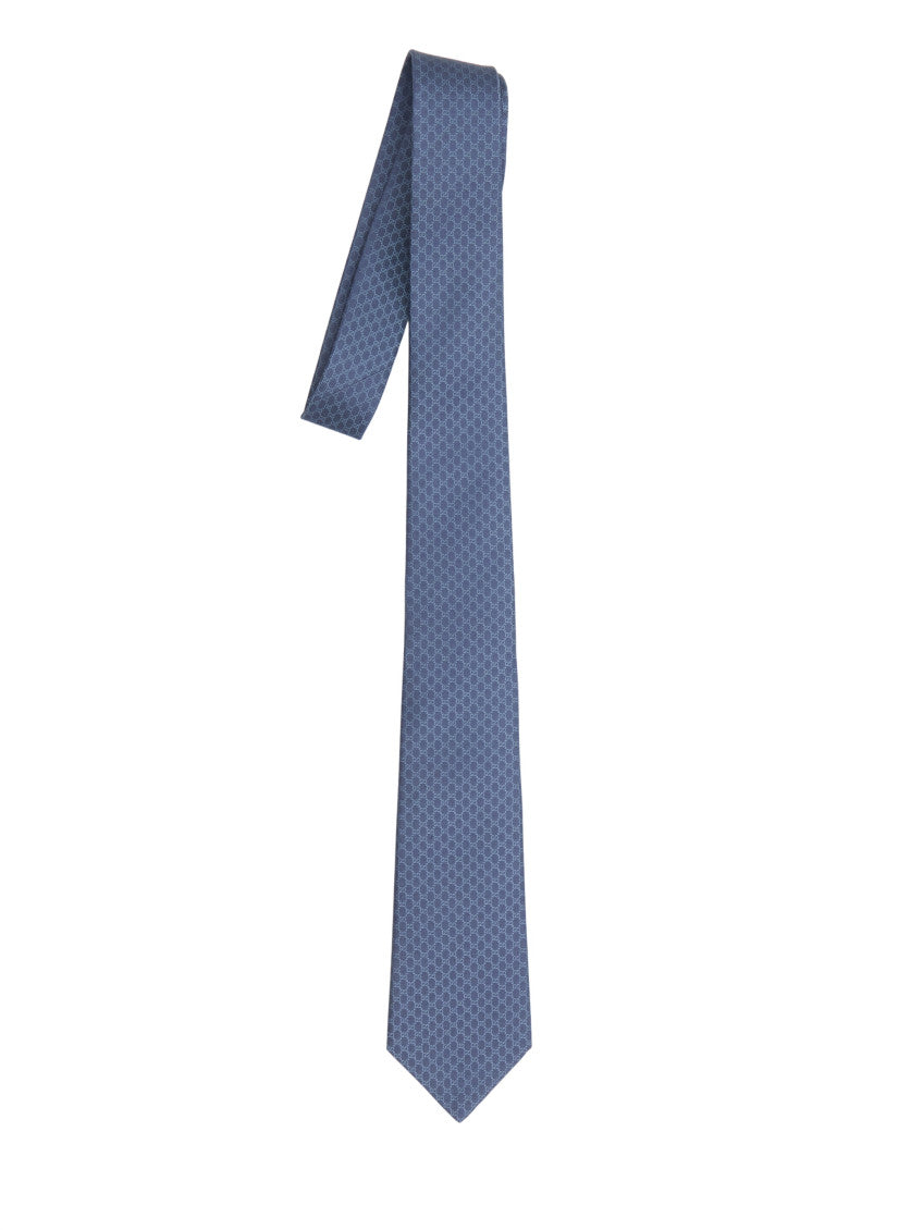 Blue GG Logo Tie 2