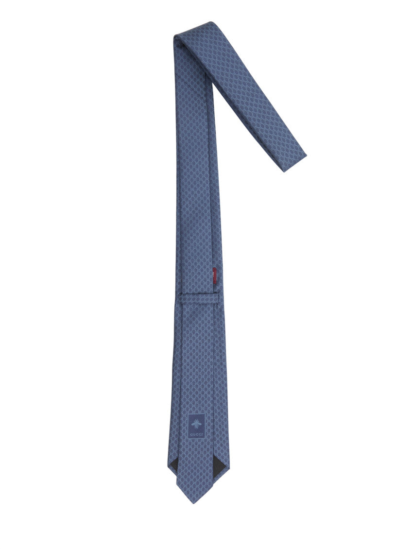 Blue GG Logo Tie 3