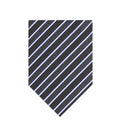 Black Diagonal Striped Tie 1