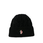 Black Grenoble Knitted Beanie Cap 1