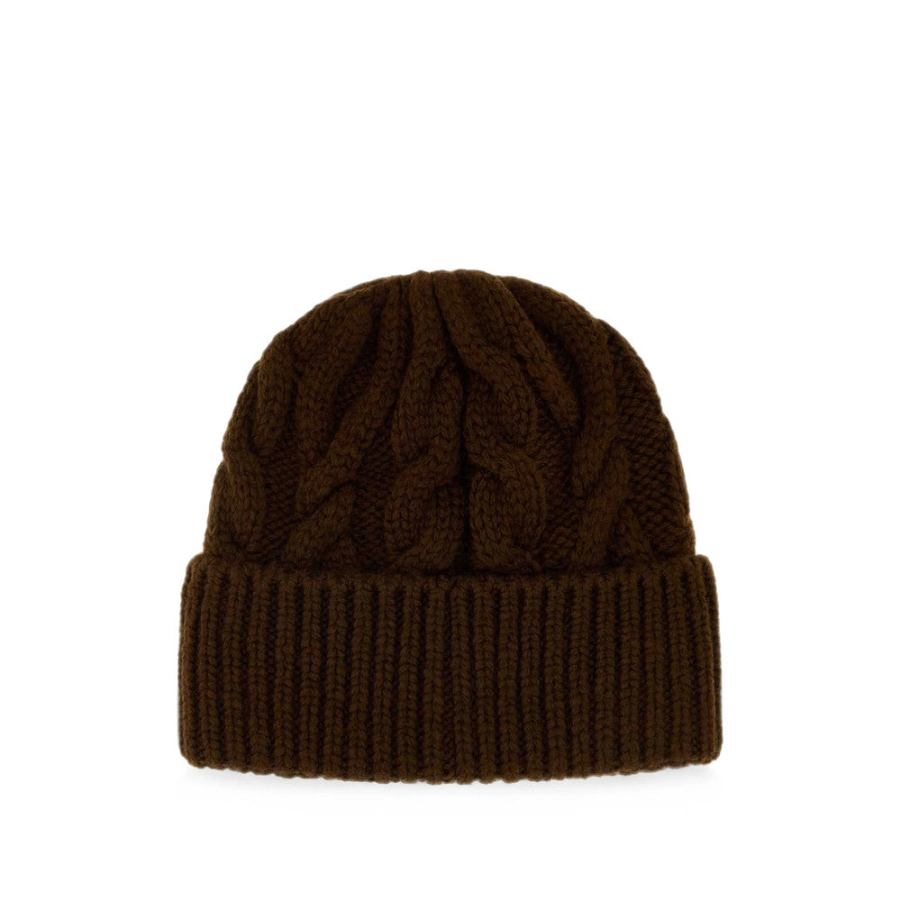 Brown Grenoble Knitted Beanie Cap 2