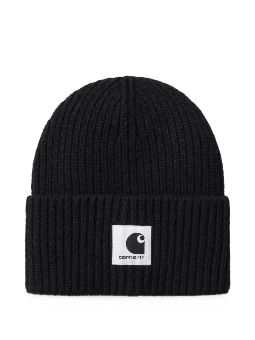 Black Knitted Beanie Cap 1
