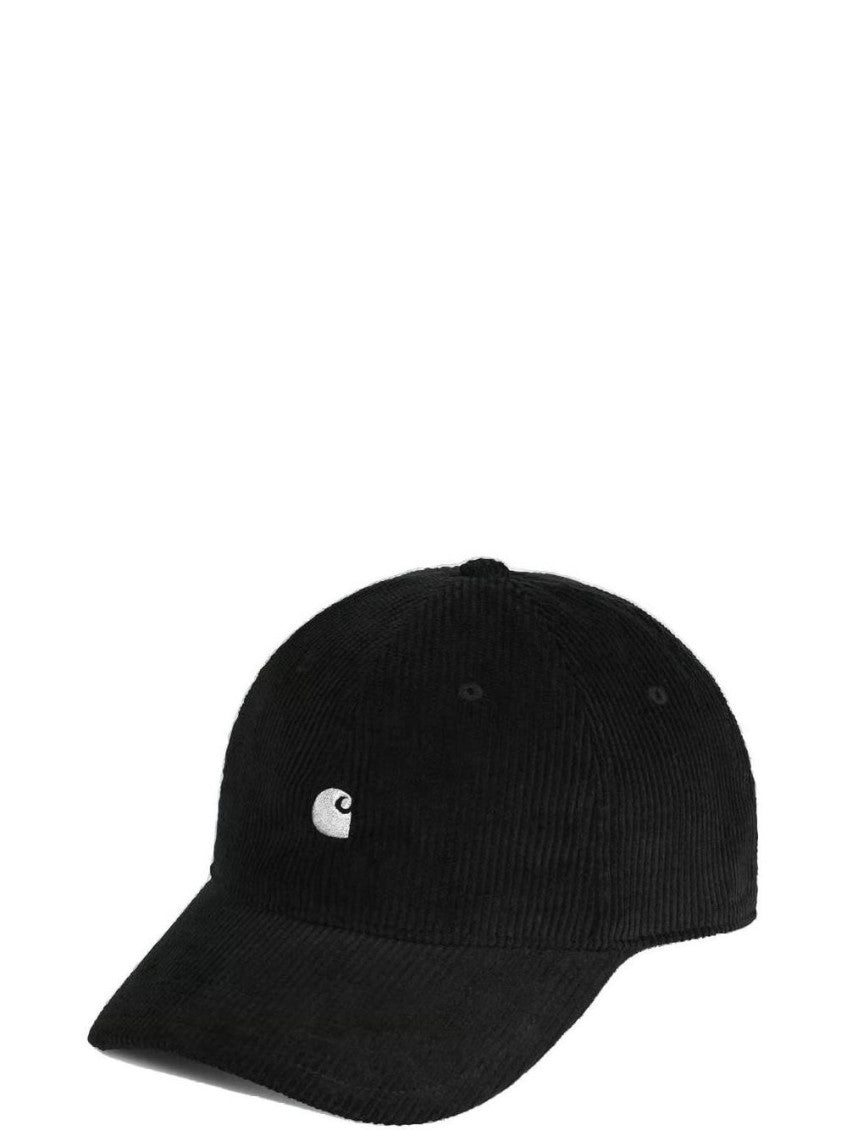 Black Madison Textured Baseball Cap 1