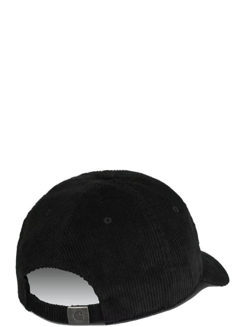 Black Madison Textured Baseball Cap 2