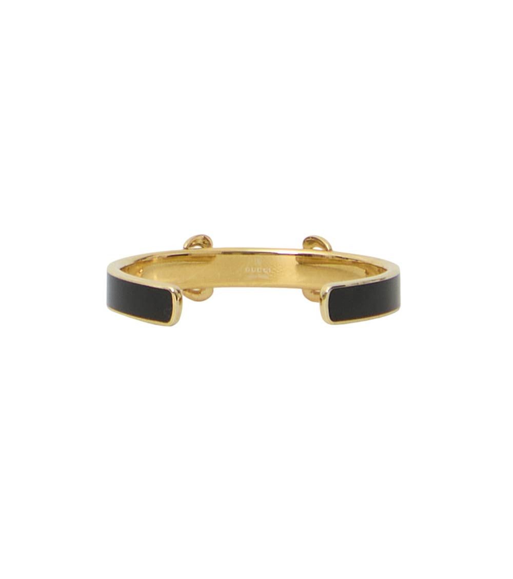 Black Horsebit Cuff Bracelet 2
