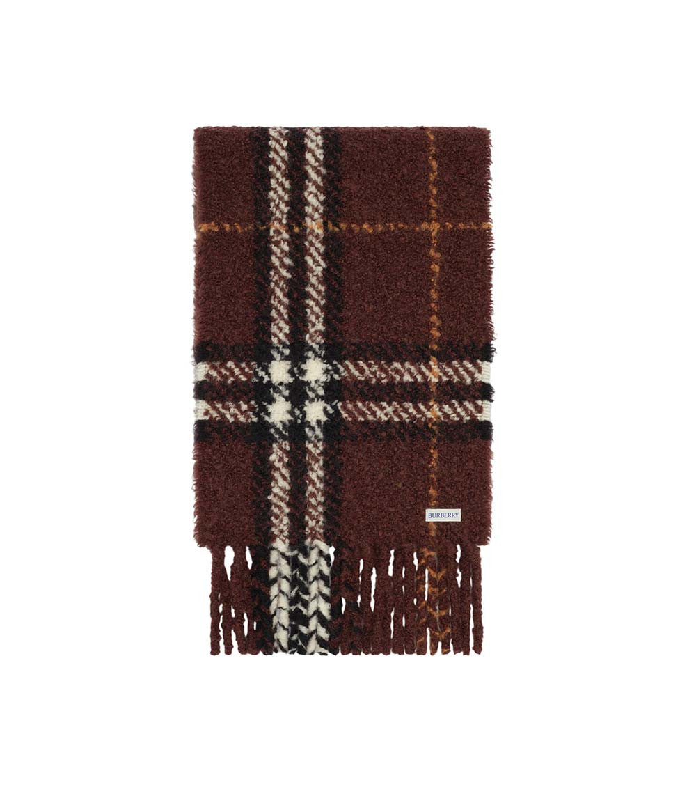 Brown Check Scarf 1