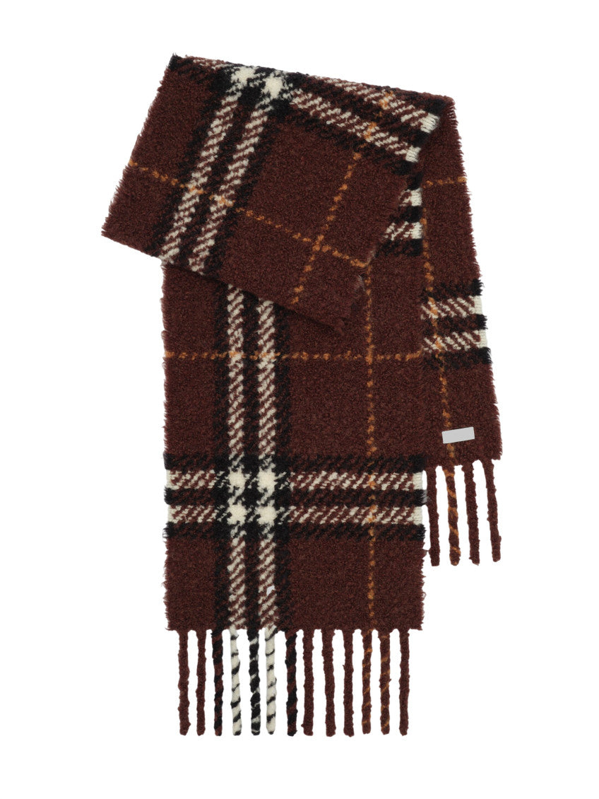 Brown Check Scarf 2