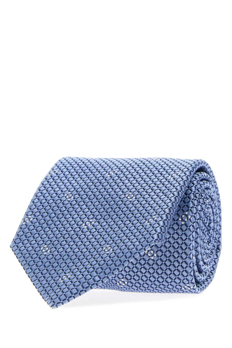 Light Blue Jacquard Tie 2