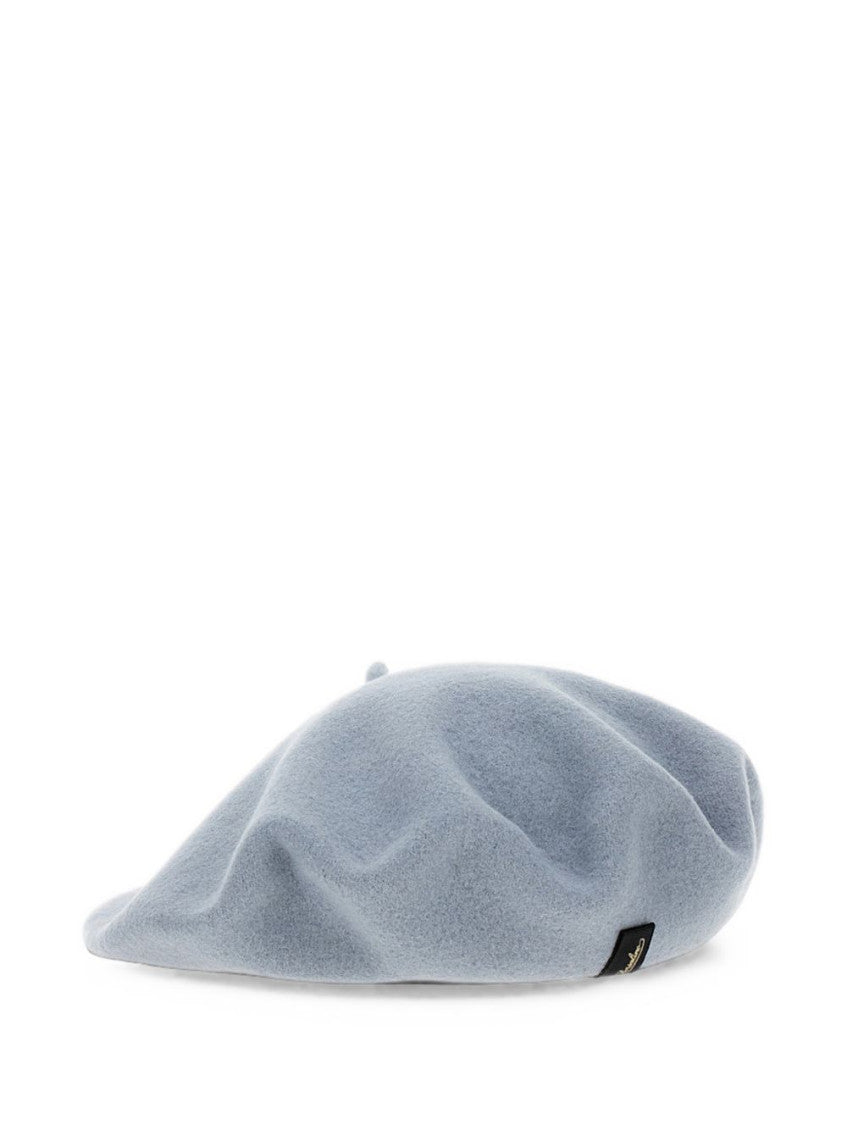 Grey Basque Solid Beret Hat 1