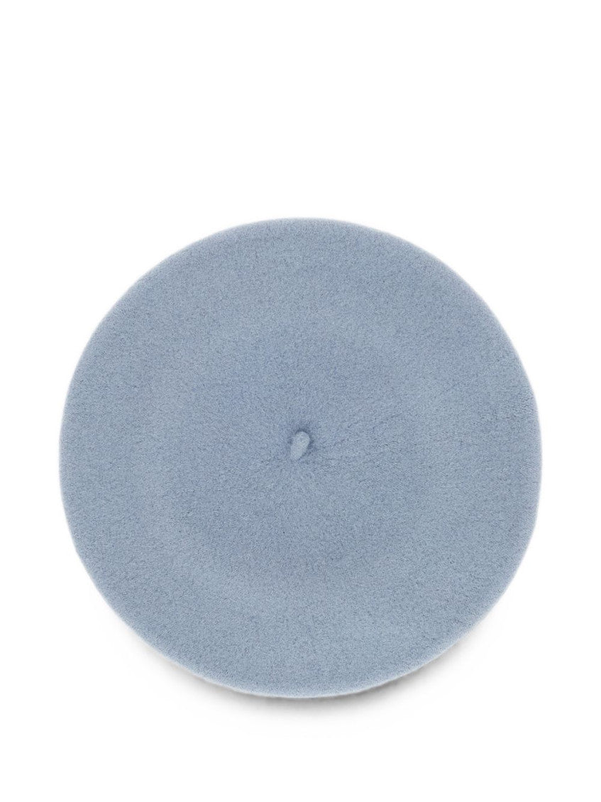Grey Basque Solid Beret Hat 2