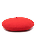 Red Basque Solid Beret Hat 1