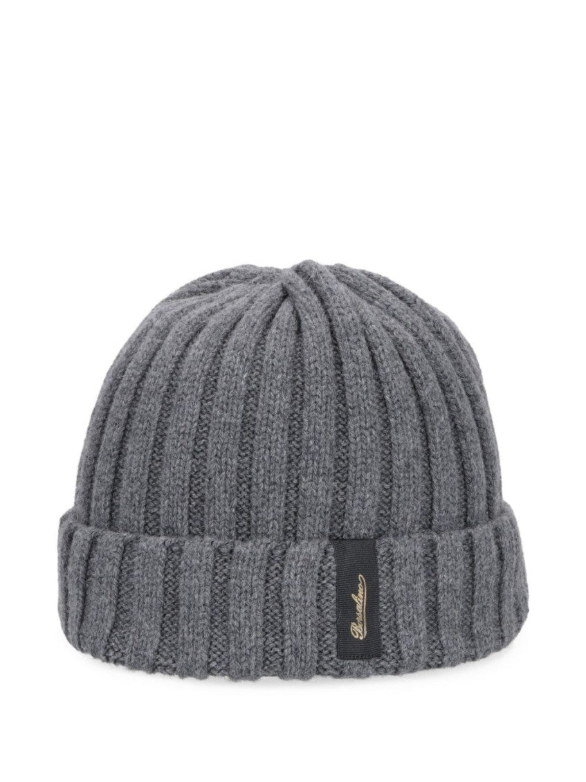 Dark Grey Knitted Beanie Cap 1