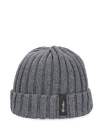 Dark Grey Knitted Beanie Cap 1
