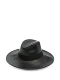 Black Sophie Solid Fedora Hat 1