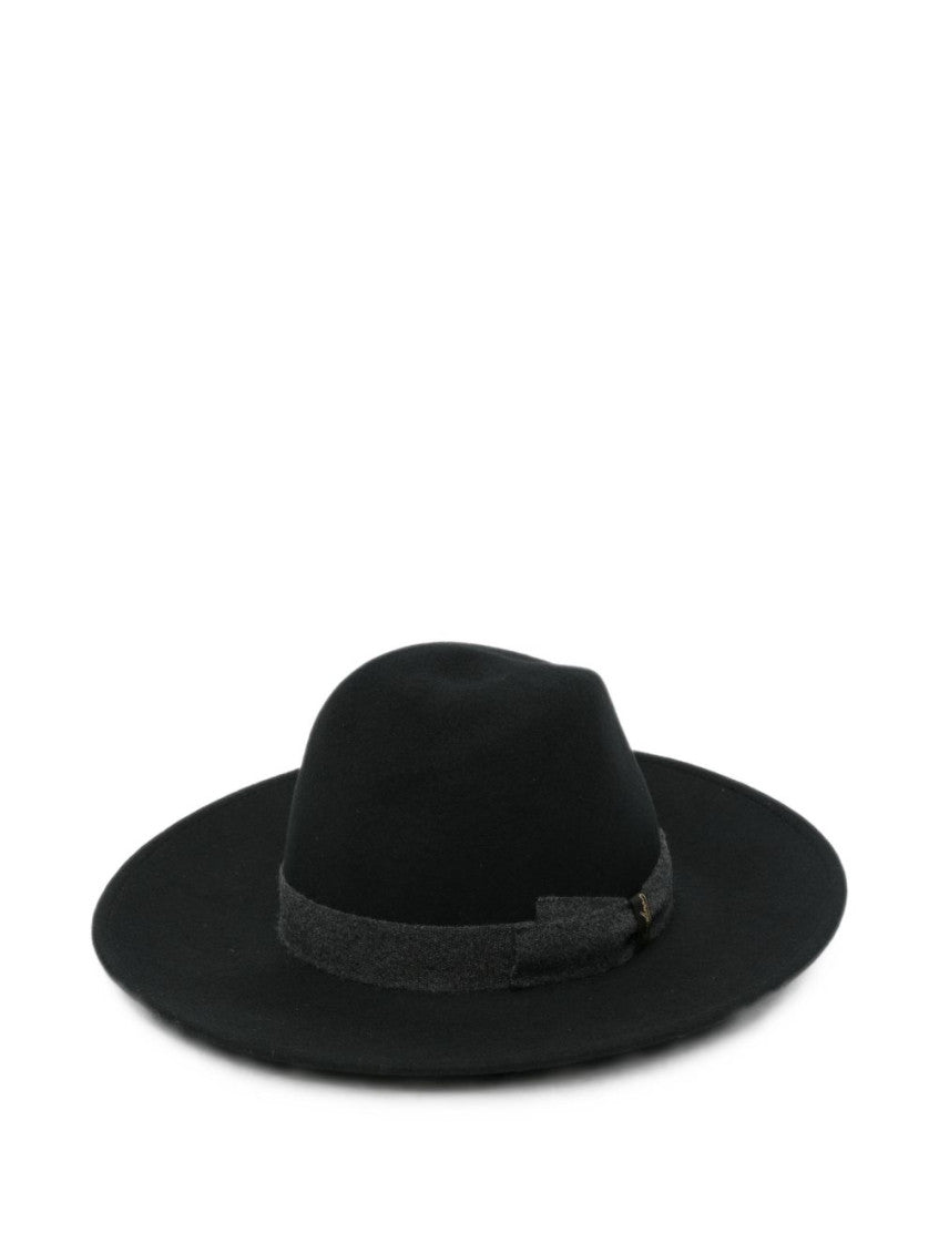 Black Deva Solid Fedora Hat 1