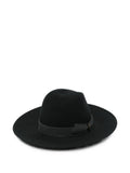 Black Deva Solid Fedora Hat 1