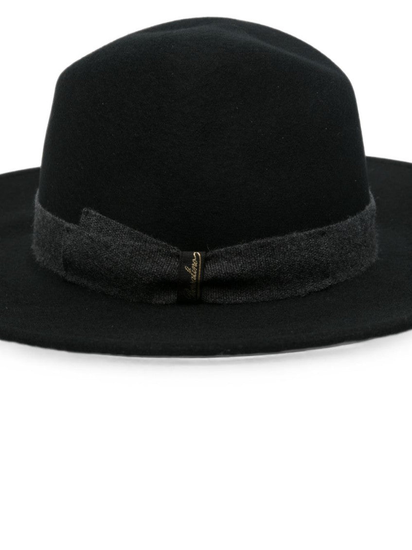 Black Deva Solid Fedora Hat 3