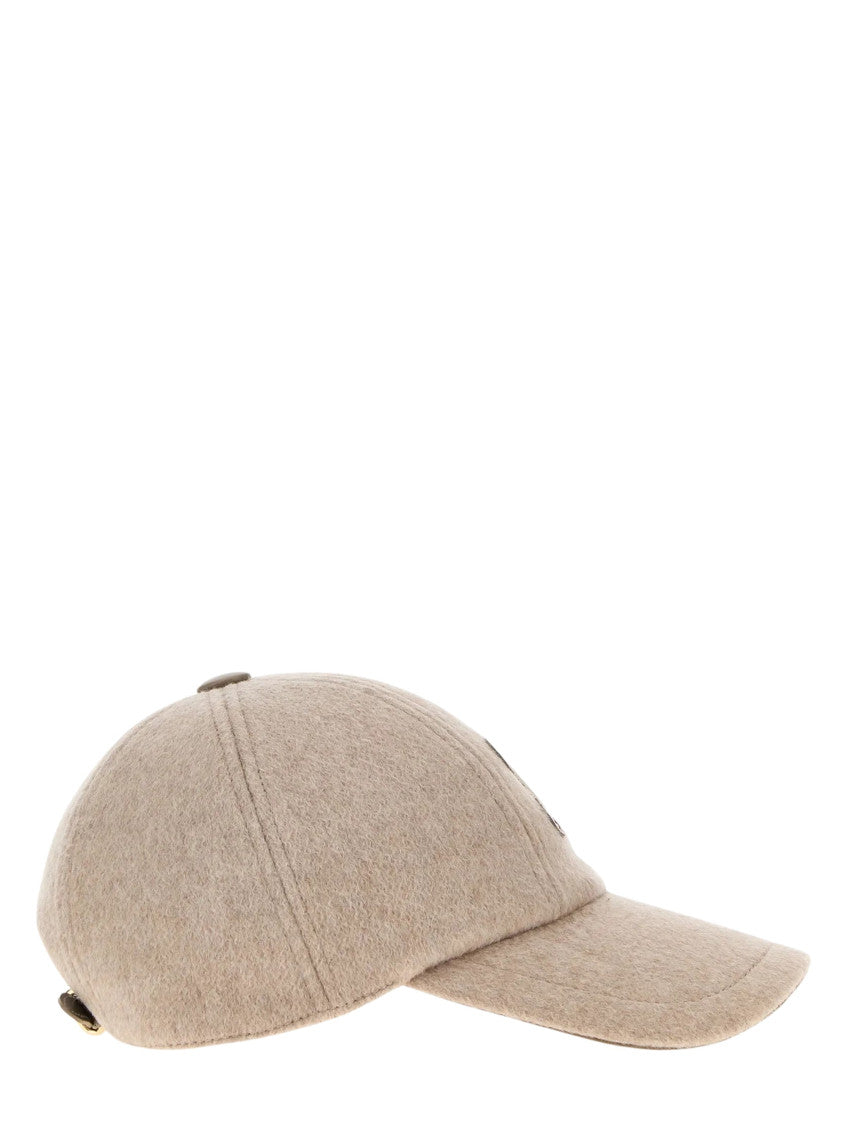 Beige Logo Baseball Cap 2