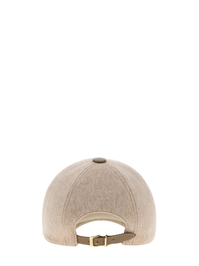 Beige Logo Baseball Cap 3