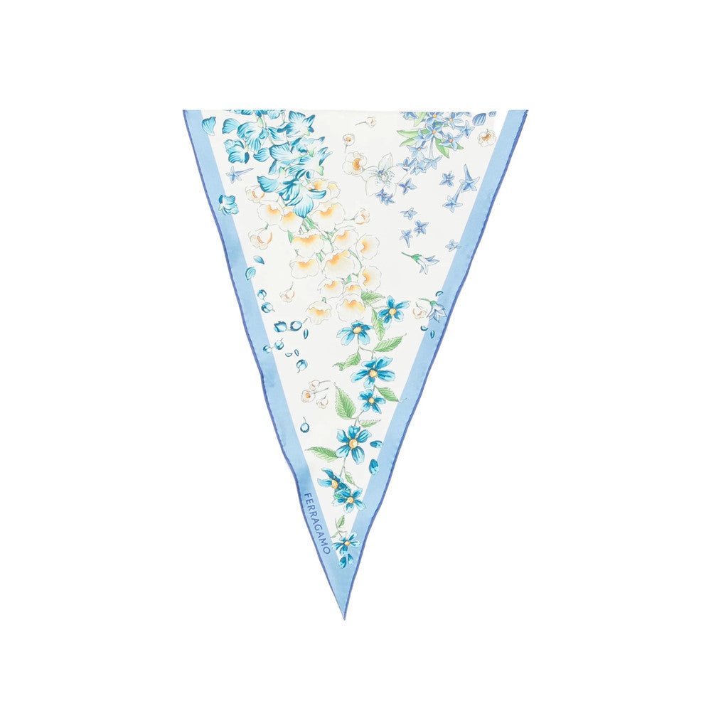 Blue Floral Scarf 2