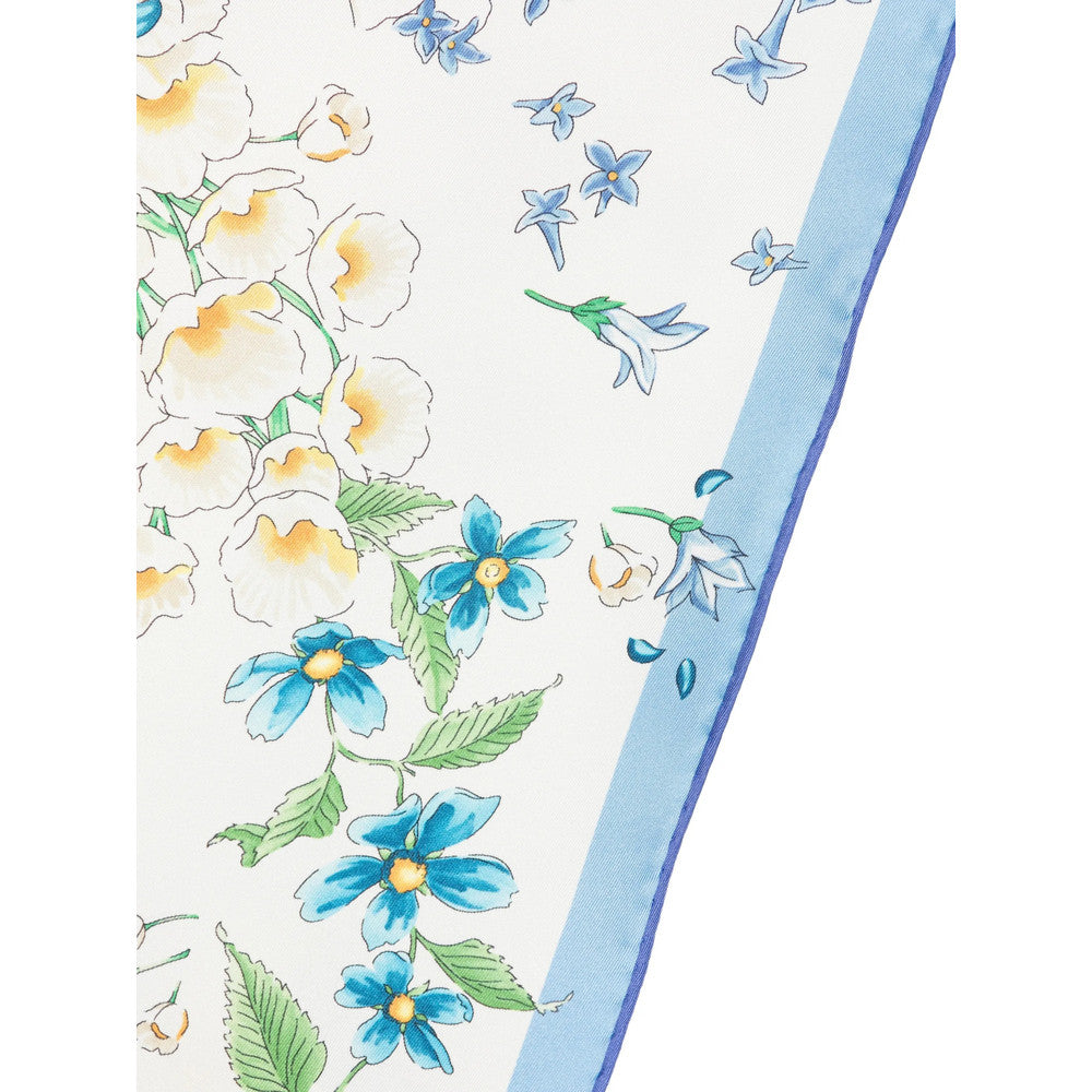 Blue Floral Scarf 3