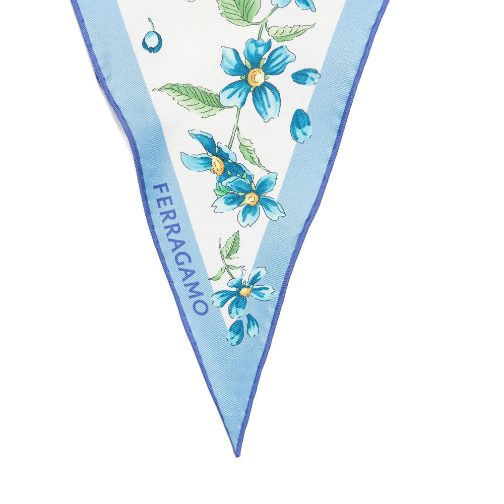 Blue Floral Scarf 4