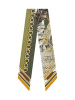 Green Animal Print Bandana Scarf 1