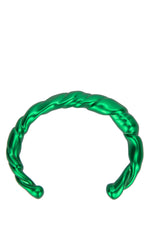 Green Classic twisted Cuff bracelet 1