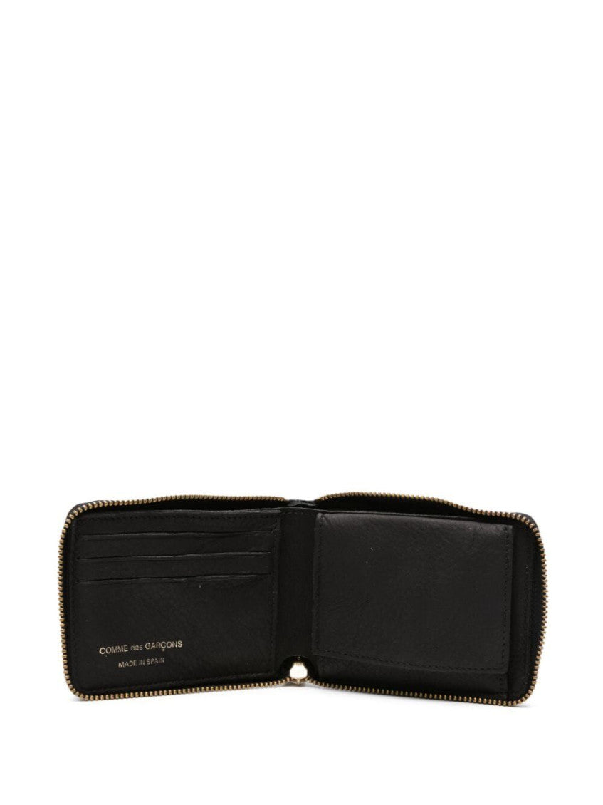 Black Washed Leather Wallet 2