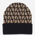 Beige Wool KNITTED BEANIE TOILE ICONOGRAPHE BEANIE 1