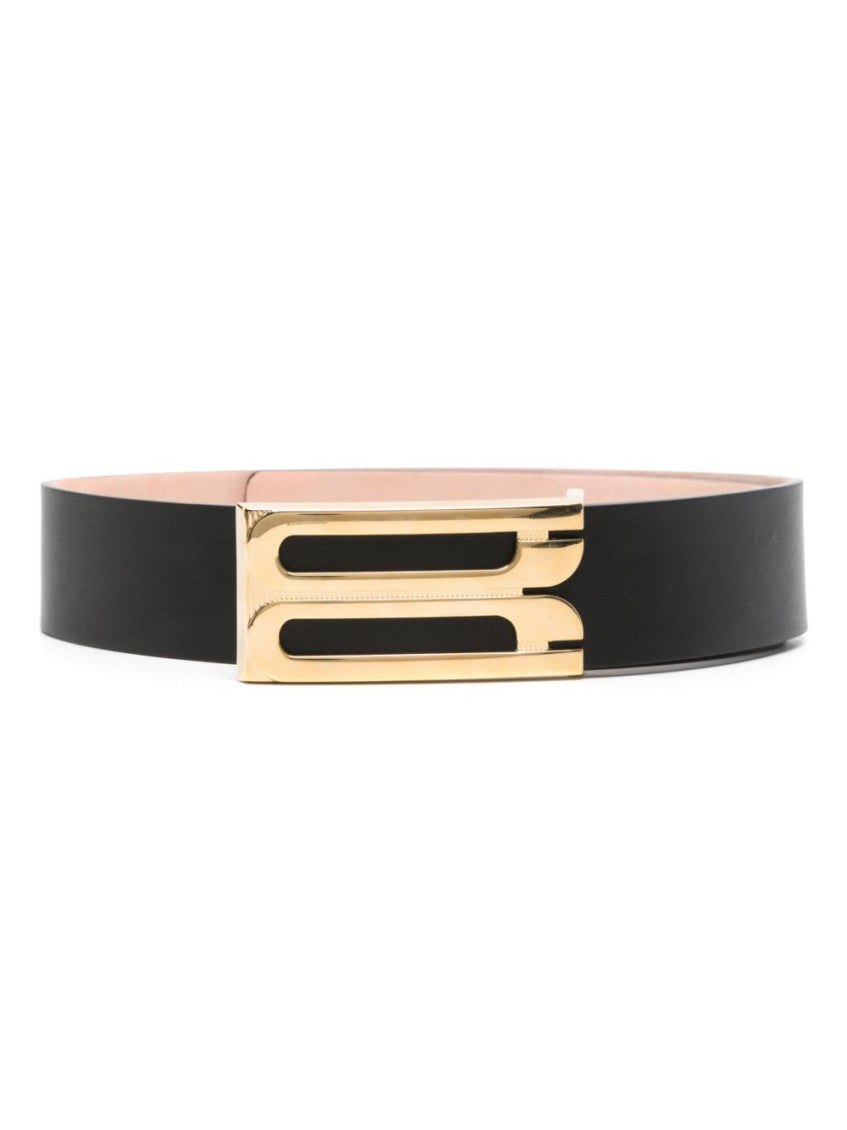 Black Logo buckle Belt 1
