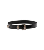 Black Logo Buckle Belt 1