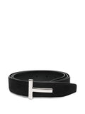 Black Logo Buckle Belt 1