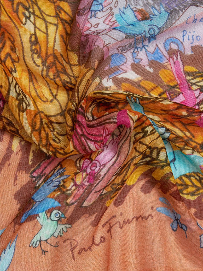 Multicolor Printed Scarf 2