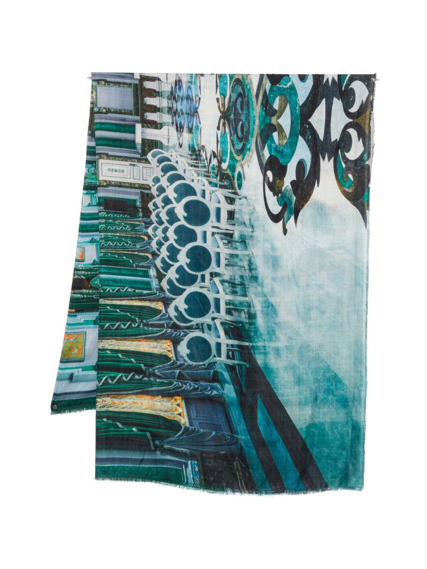Blue Palazzo Mariinskyi Printed Scarf 1