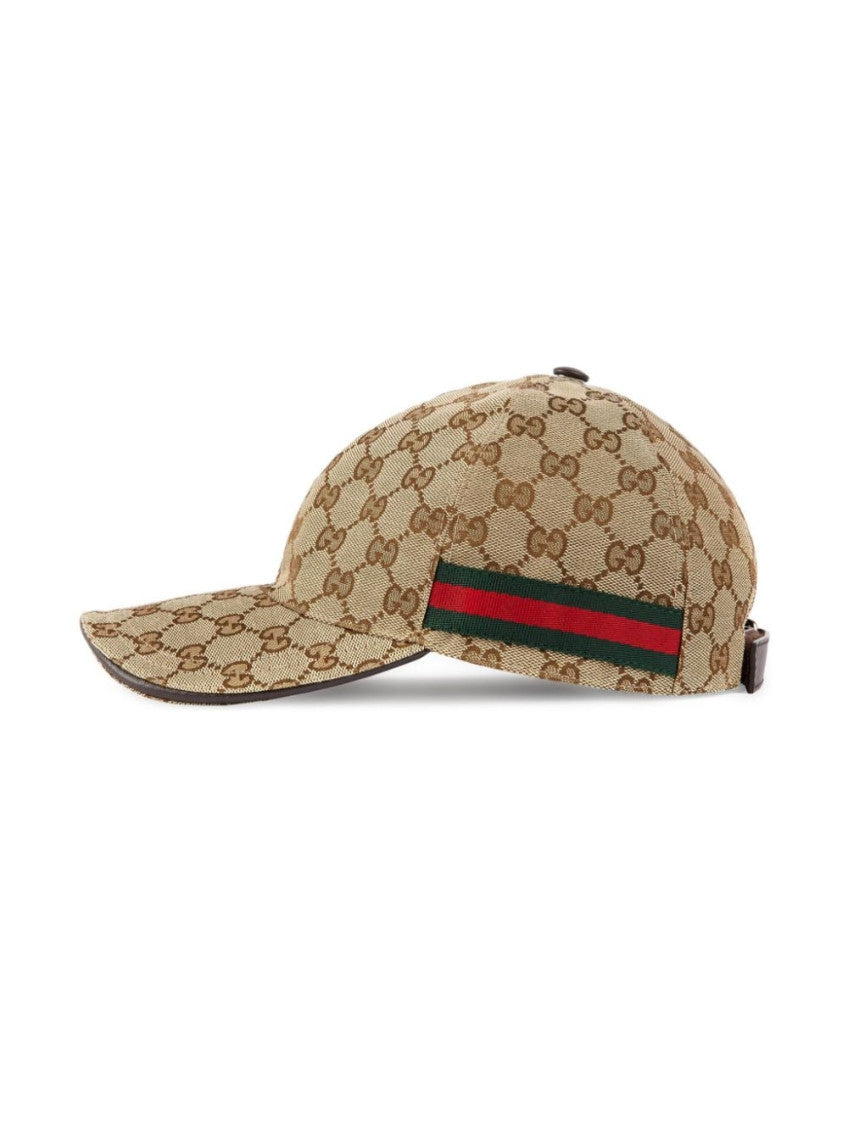Beige GG Logo Baseball Hat 2