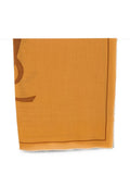Orange Logo Solid Scarf 1