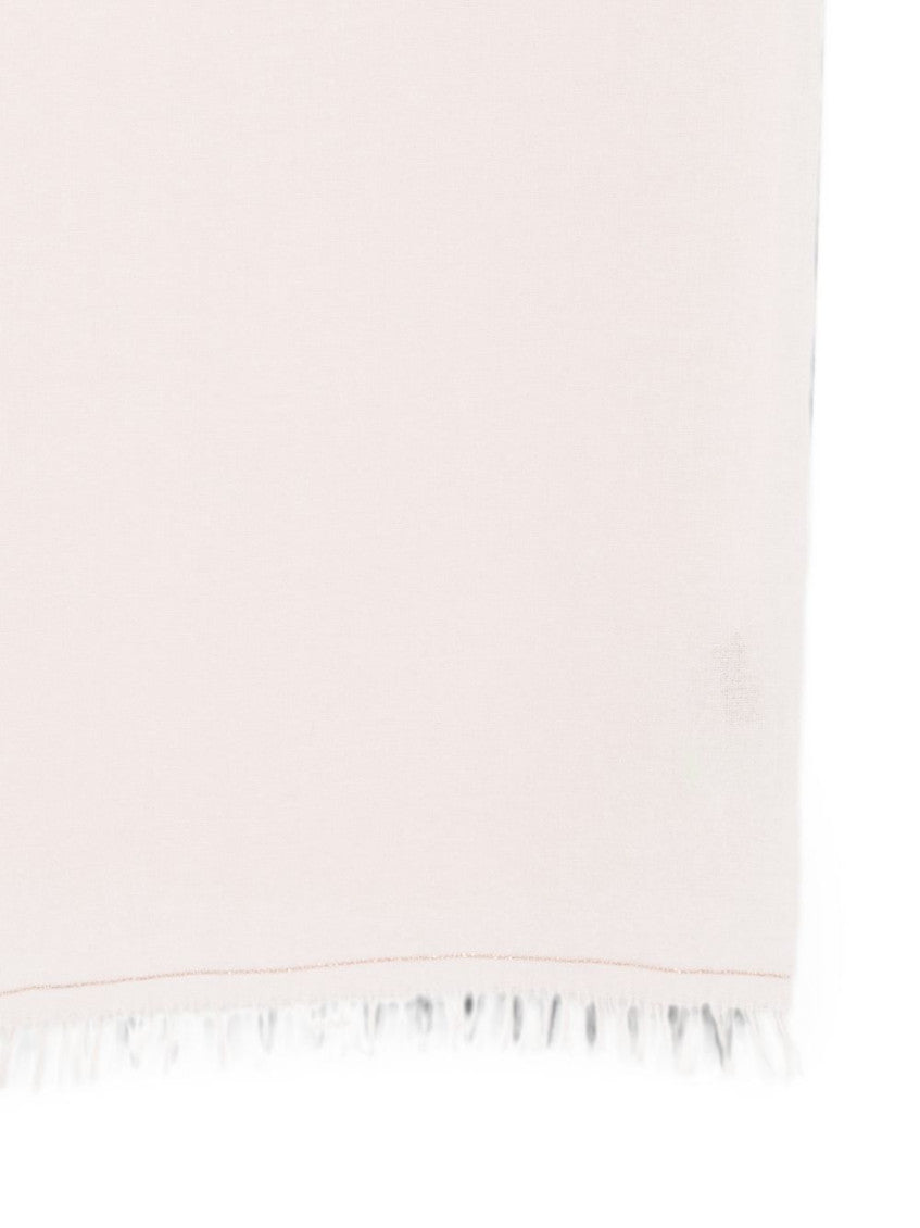 Pink None Solid Scarf 3