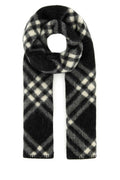 Black Tri Bar Check Checks Scarf 1