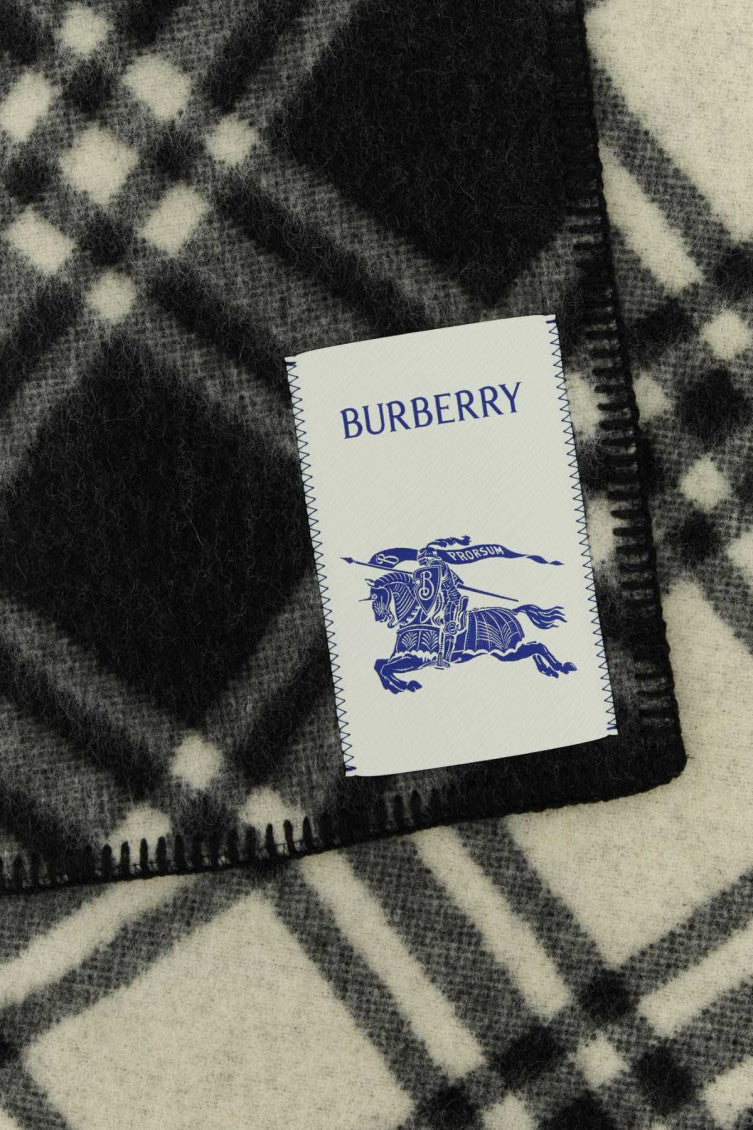 Black Tri Bar Check Checks Scarf 2
