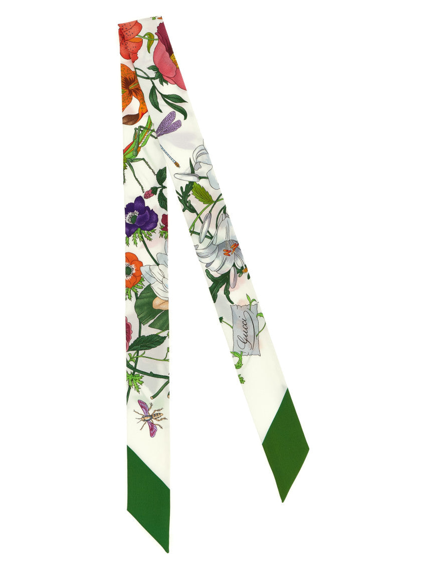 Green Floral Bandana Scarf 1