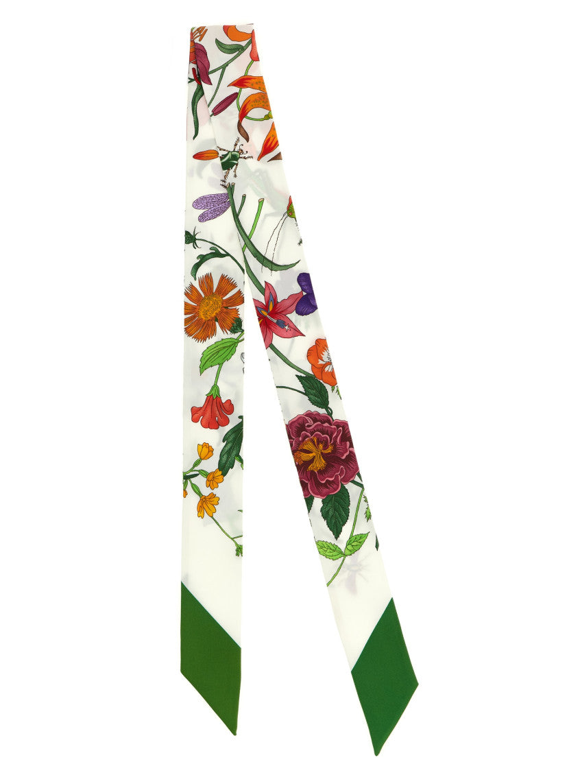 Green Floral Bandana Scarf 2