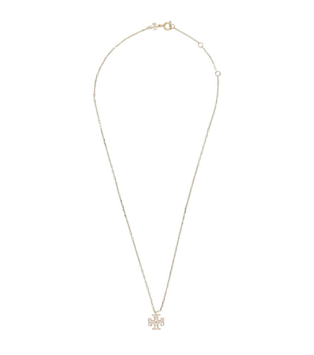 Golden Logo Pendant Necklace 1