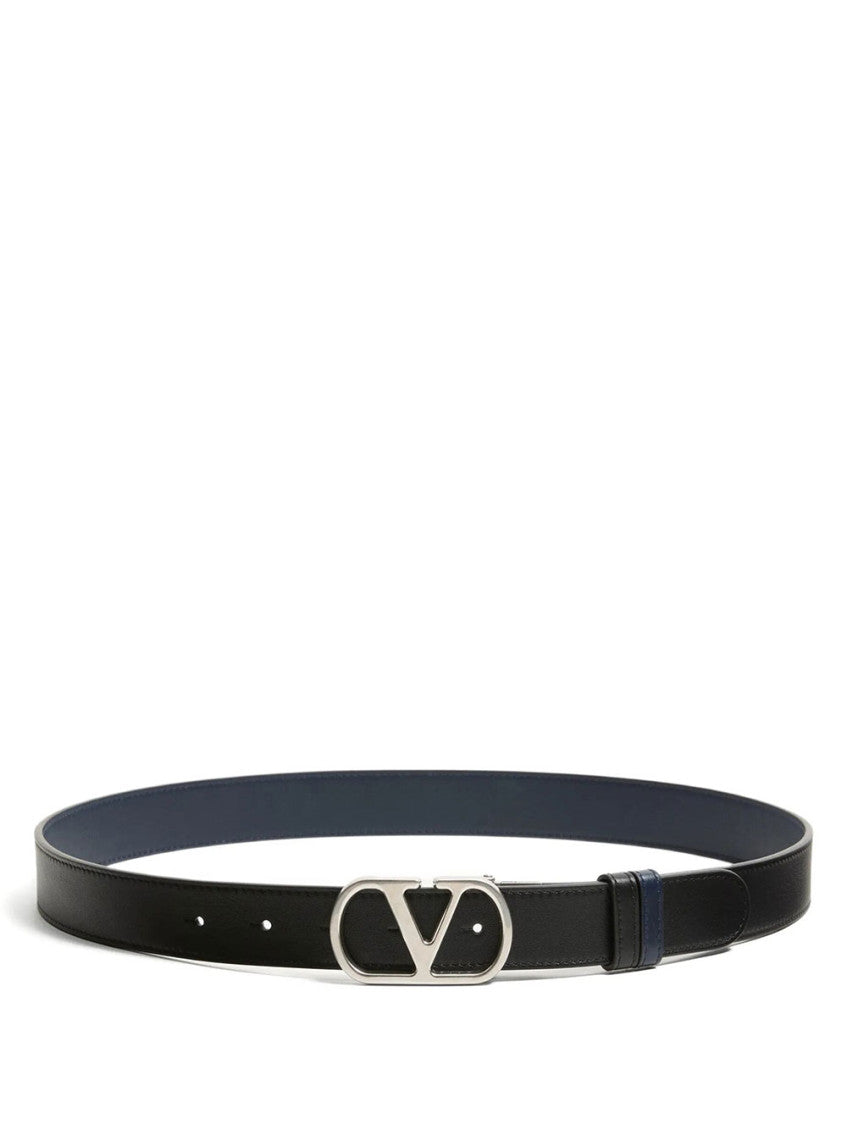 Black Logo Reversible  Belt 1