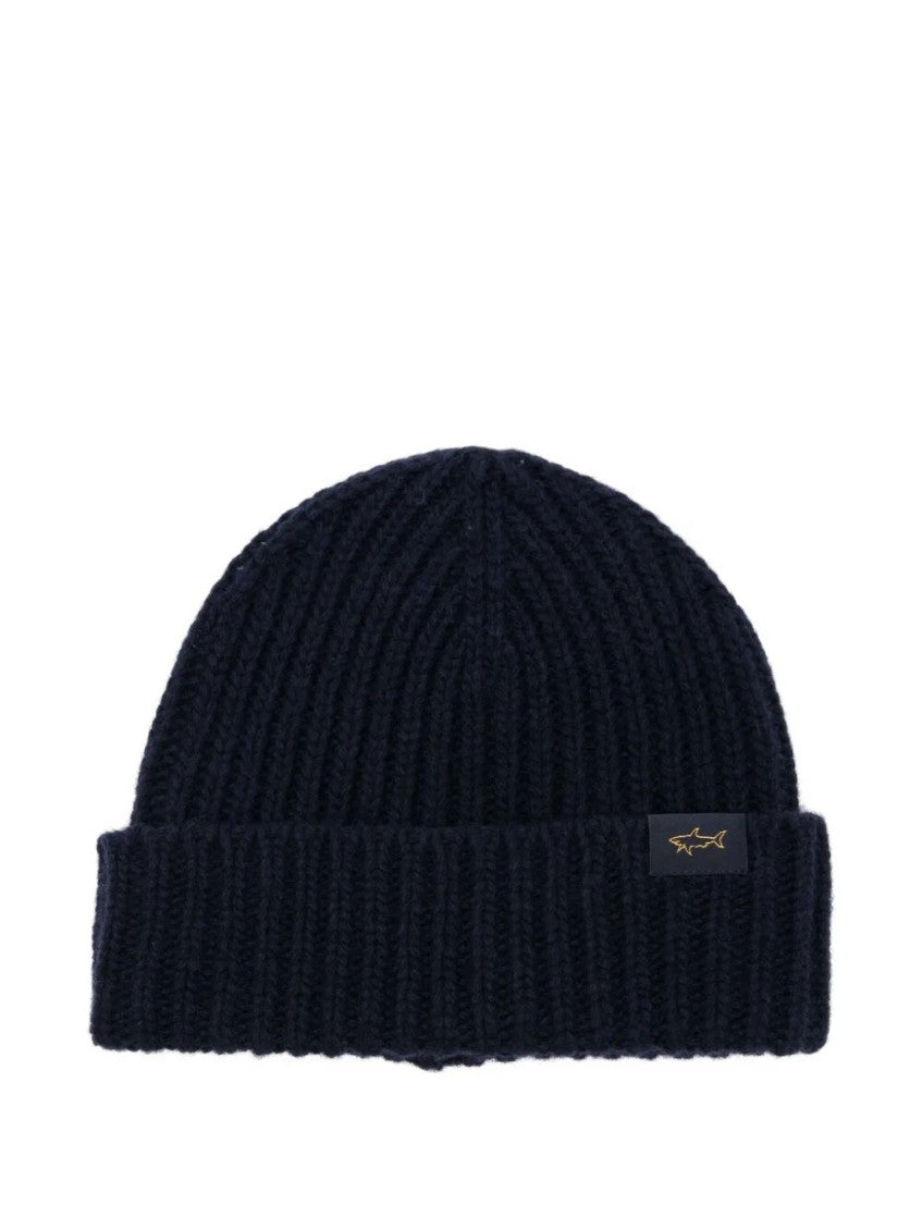Navy Blue Logo Beanie Hat 1